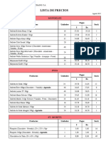 Lista de Precios 22-Abr