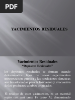 Yacimientos Residuales.