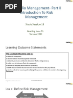 Reading 53 - Intrdoduction To Risk Management