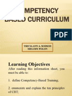 Competency Based Curriculum Report