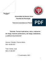 Universidad de Buenos Aires Facultad de Psicología: Alumna: Chiarello, Fiamma María DNI: 40.853.972