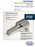 Hoja de Datos Detector de Llama Compacto F 200 K