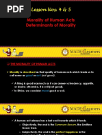 Morality of Human Acts and Its Determinants