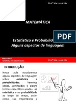 Estatística e Probabilidades. Alguns Aspetos de Linguagem