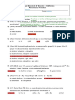 Atividade Avaliativa de Quimica Respondida