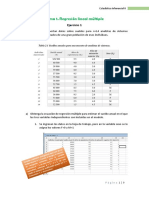 Regresión Lineal Multiple Ejercicio 1