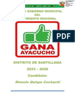 Plan de Gobierno Luricocha Gana Yacucho