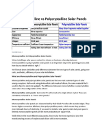 Monocrystalline Vs Polycrystalline Solar Panels All