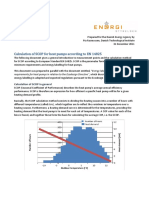 Calculation of SCOP For Heat Pumps According To EN 14825