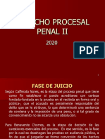 Derecho Procesal Penal II La Etapa de Juicio