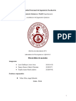 GRUPO 3. Informe de Laboratorio Electrólisis de Metales