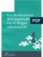 La Declaración Del Imputado en El Litigio Adversarial 2020 Fernando