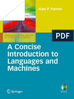 A Concise Introduction To Languages and Machines (Undergraduate Topics in Computer Science)