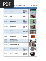 Spare Parts KTR10 Bare