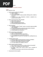 Ficha de Trabalho 1 - O Que É A Filosofia