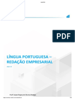 Língua Portuguesa - Redação Empresarial: Aula 4