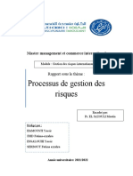 Rapport Processus de Gestion Des Risques