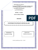 Système Politique Sénégalais