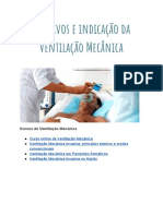 Objetivos e Indicação Da Ventilação Mecânica 1a