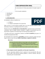 Cómo Organizar Una Exposición Oral - Su Estructura.