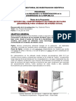 Estudio Del Comportamiento de Paneles de Fajina para Vivienda de Interés Social - Arq Rosario Etchebarne