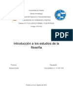 Introducción A Los Estudios de La Filosofía