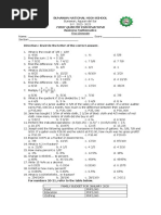 Business Math 1st Quarter