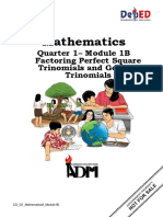 Math8 - q1 - Mod1b - Factoring Perfect Square and General Trinomials - v2