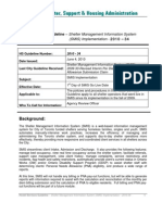 Toronto Shelter, Support & Housing Administration June 4, 2010 Hostel Services Guideline - Shelter Management Information System (SMIS) Implementation