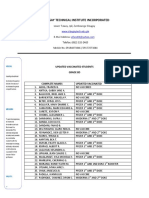 Updated Vaccinated Students Grade 8B-D and List of No Show