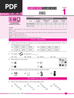 Imo Sample Paper Class-1