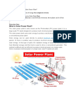 What Is Solar Power and Solar Power Plant