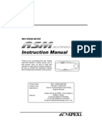 APEXI RSM Instruction Manual