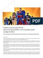 Savage Worlds - Lista de Poderes x1