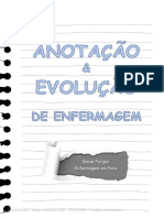 Anotacao e Evolucao de Enfermagem