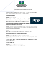 Técnicas Medidas Antropométricas - Peso e Estatura