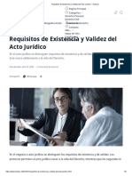 Requisitos de Existencia y Validez Del Acto Jurídico - TodoLex