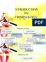 Introduction To Criminology