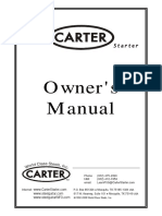 Carter Starter OWNERSMANUAL