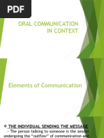 Oral Communication