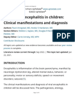 Acute Viral Encephalitis in Children Clinical Manifestations and Diagnosis