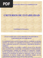 Criterios de Estabilidad