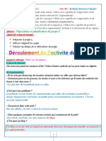 Négociation Et Planification Du Projet I.: 4 AM A La Fin de Cette Année, L'élève Sera Capable de Comprendre Et de