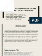 0th Review - grp2 - Password Based Door Lock System Using 8051 Microcontroller