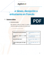 Expresar Deseo, Decepción o Entusiasmo en Francés