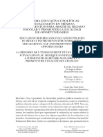 Reforma Educativa y Políticas de Evaluación en México