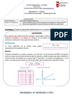 8° - 1 - Función Lineal y Afín y Porcentajes en Resolución de Porcentaje