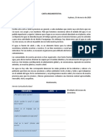 Carta Argumentativa