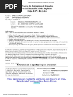 Registro de Aspirantes Al Proceso de Asignación de Espacios