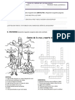 Ficha de Trabajo El Señor de Los Milagros 3-4°